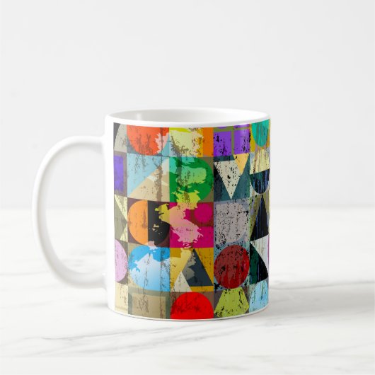 Mug Composition arrière - plan géométrique abstraite,  (Gauche)