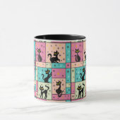 Mug Composition avec 5 chats noirs (Centre)