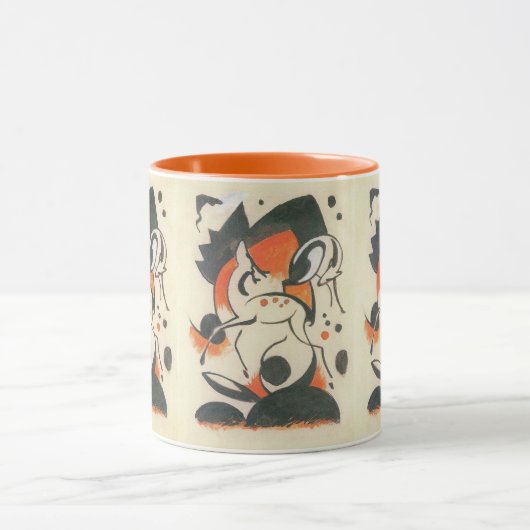 Mug Composition avec deux cerfs par Franz Marc (Centre)