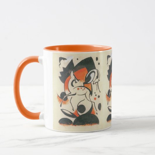 Mug Composition avec deux cerfs par Franz Marc (Gauche)