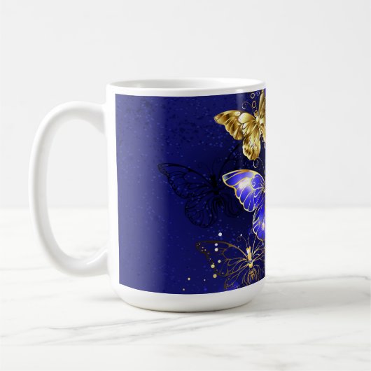 Mug Composition avec papillons Sapphire (Gauche)