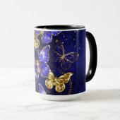 Mug Composition avec papillons Sapphire (Devant droit)