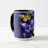 Mug Composition avec papillons Sapphire (Devant gauche)