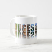 Mug Composition de la photo texte de Bruges (Devant gauche)