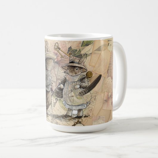 Mug composition de lapin (Devant droit)