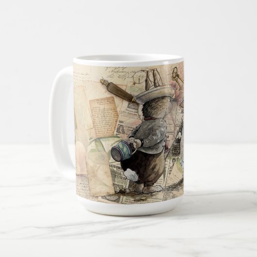 Mug composition de lapin (Devant gauche)