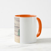 Mug Composition des gris, jaunes et bruns (Devant droit)