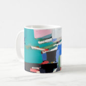 Mug Composition d'œuvre d'art abstrait (Devant gauche)
