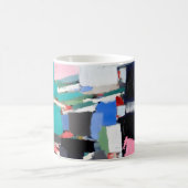 Mug Composition d'œuvre d'art abstrait (Centre)