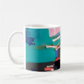 Mug Composition d'œuvre d'art abstrait (Gauche)