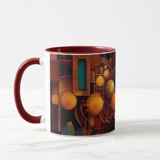 Mug Composition d'Orbe Mécanique Steampunk (Gauche)