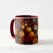 Mug Composition d'Orbe Mécanique Steampunk (Devant gauche)