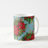 Mug Composition florale colorée pour Noël (Devant droit)