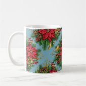 Mug Composition florale colorée pour Noël (Gauche)
