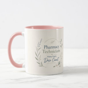 Mug Composition florale d'appréciation pour les techni