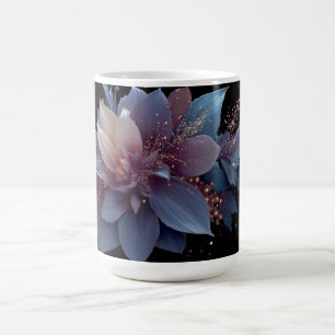 Mug Composition florale élégante violette et or fantai