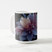 Mug Composition florale élégante violette et or fantai (Devant gauche)
