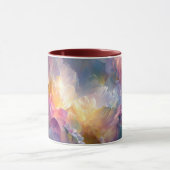 Mug Composition florale pastel abstraite lumineuse (Centre)