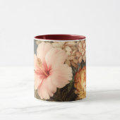 Mug Composition florale vintage vibrante (Centre)