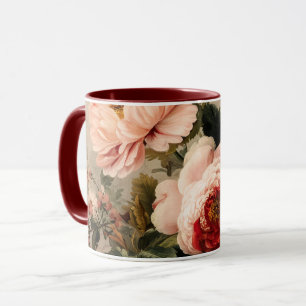 Mug Composition florale vintage vibrante