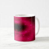 Mug Composition fractale rose Abstraite. Explosion mag (Devant droit)