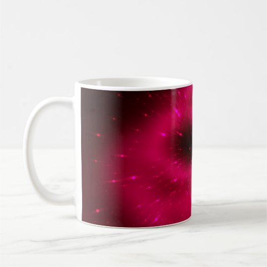 Mug Composition fractale rose Abstraite. Explosion mag (Gauche)