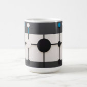 Mug Composition géométrique Abstraite avec cercles (Centre)