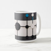 Mug Composition géométrique Abstraite avec cercles (Devant droit)
