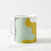 Mug Composition géométrique abstraite moderne avec déc (Devant gauche)