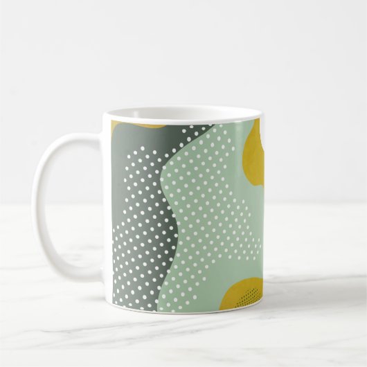 Mug Composition géométrique abstraite moderne avec déc (Gauche)