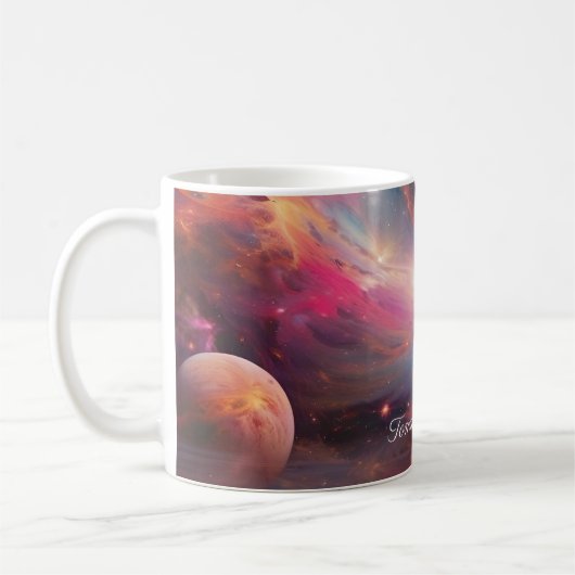 Mug Composition géométrique cosmique (Gauche)