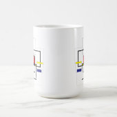 Mug Composition géométrique inspirée de Mondrian (Centre)