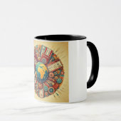 Mug Composition Globe À Thème Voyage (Devant droit)
