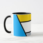 Mug Composition minimale en polygone rétro de Stijl (Gauche)