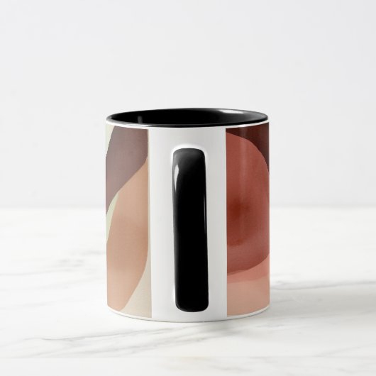 Mug Composition minimaliste Abstraite de l'aquarelle (Poignée)