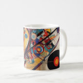Mug Composition moderne Oeuvre Abstraite (Devant droit)
