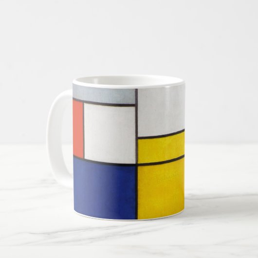 Mug Composition, Mondrian (Devant gauche)