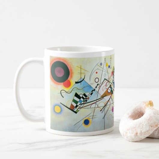 Mug Composition VIII par Wassily Kandinsky (Avec donut)
