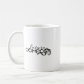 Mug Compost Futur Avec Sticker Worm (sombre) (Gauche)