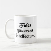 Mug Compréhension de recherche de foi (Gauche)