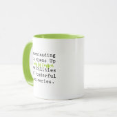 Mug Compréhension des mathématiques Possibilités infin (Devant gauche)