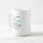 Mug Compréhension mathématique de la structure du mond (Devant gauche)