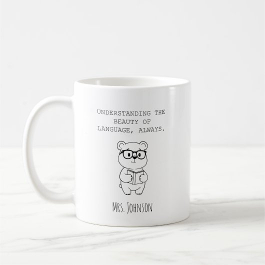 Mug Comprendre la beauté de la langue, toujours (Gauche)