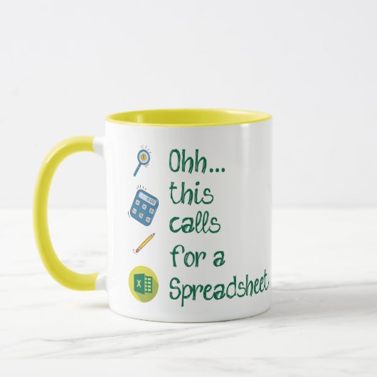 Mug Comptabilisation Ceci nécessite un café feuille de (Gauche)