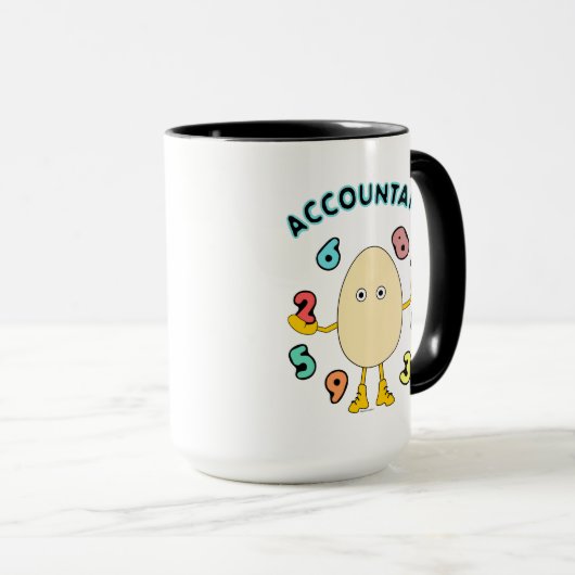 Mug Comptabilisation Egghead (Devant droit)