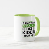 Mug Comptabilité drôle, un jour sans tableur cadeau (Devant droit)