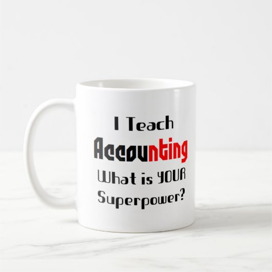 Mug comptabilité enseigner (Gauche)