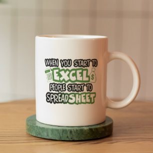 Mug Comptabilité Excel et feuille de calcul amusante