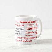 Mug Comptabilité Sweer Mots Drôle Comptable Joke Gift (Devant droit)