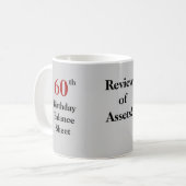 Mug Comptable amusant CPA 60e Bilan d'anniversaire (Devant gauche)